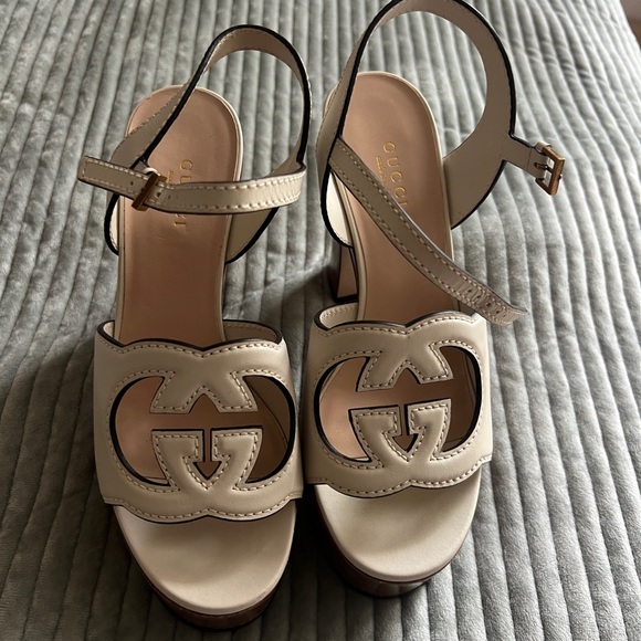 BRAND NEW without tags GUCCI platform wedge heels - Picture 1 of 6